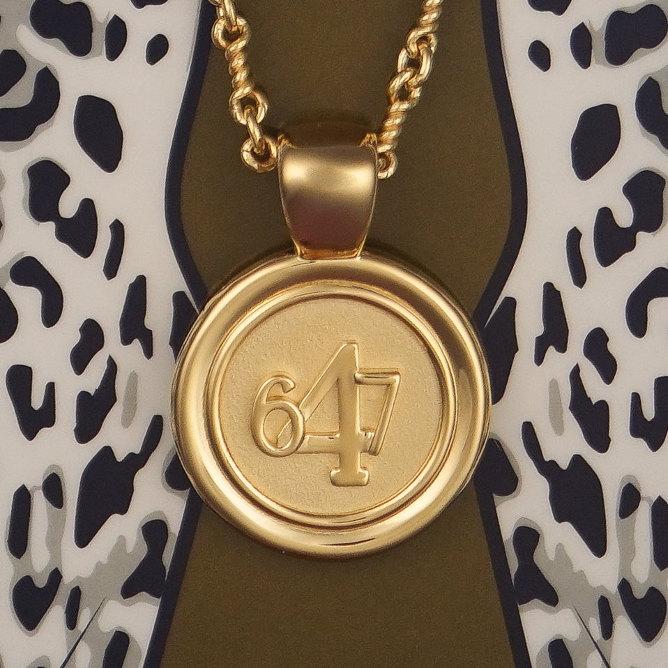 The WYIT is our first reversible pendant. One side of the medallion has the number 4 in the center of the pendant with the numbers 6 and 7 on each side.&nbsp; The other side of the pendant has a raised two tier cross. Down the vertical side of the pendant the chapter name Philippians is inscribed on the medallion.