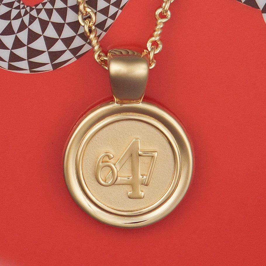 The WYIT is our first reversible pendant.  One side of the medallion has the number 4 in the center of the pendant with the numbers 6 and 7 on each side.&nbsp; The other side of the pendant has a raised two tier cross. Down the vertical side of the pendant the chapter name Philippians is inscribed on the medallion.