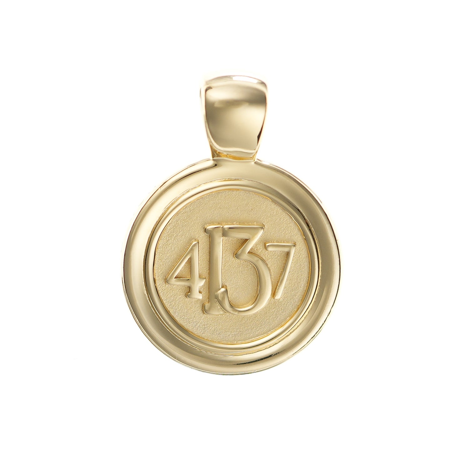 The WYIT is our first reversible pendant. One side of the medallion has the chapter and verse numbers with our logo displayed as the colon between the chapter and verse. The other side of the pendant has a raised two tier cross. Down the vertical side of the pendant the chapter name  is inscribed on the medallion